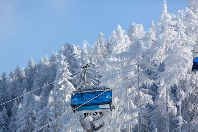 Ski lift at the austrian ski resort alpendorf