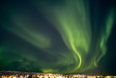 Low angle view of sky at night