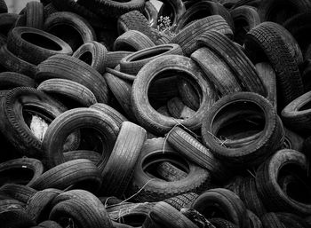 Full frame shot of tires