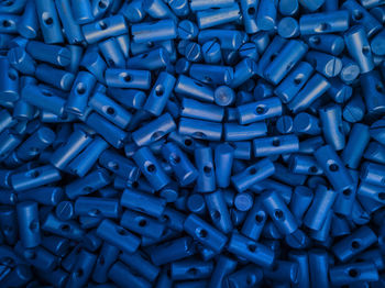 Full frame shot of blue objects