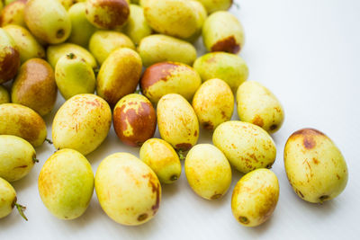 High angle view of fruits