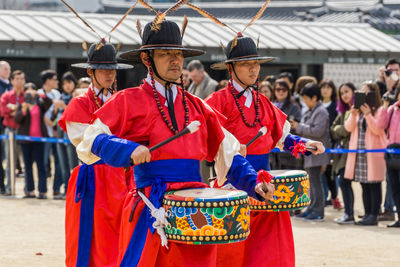 People in traditional clothing