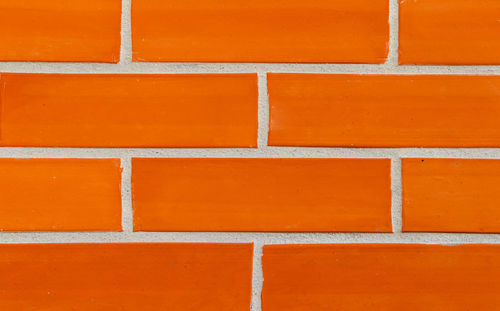 Full frame shot of orange wall