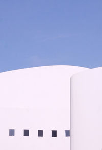 Low angle view of building against clear sky