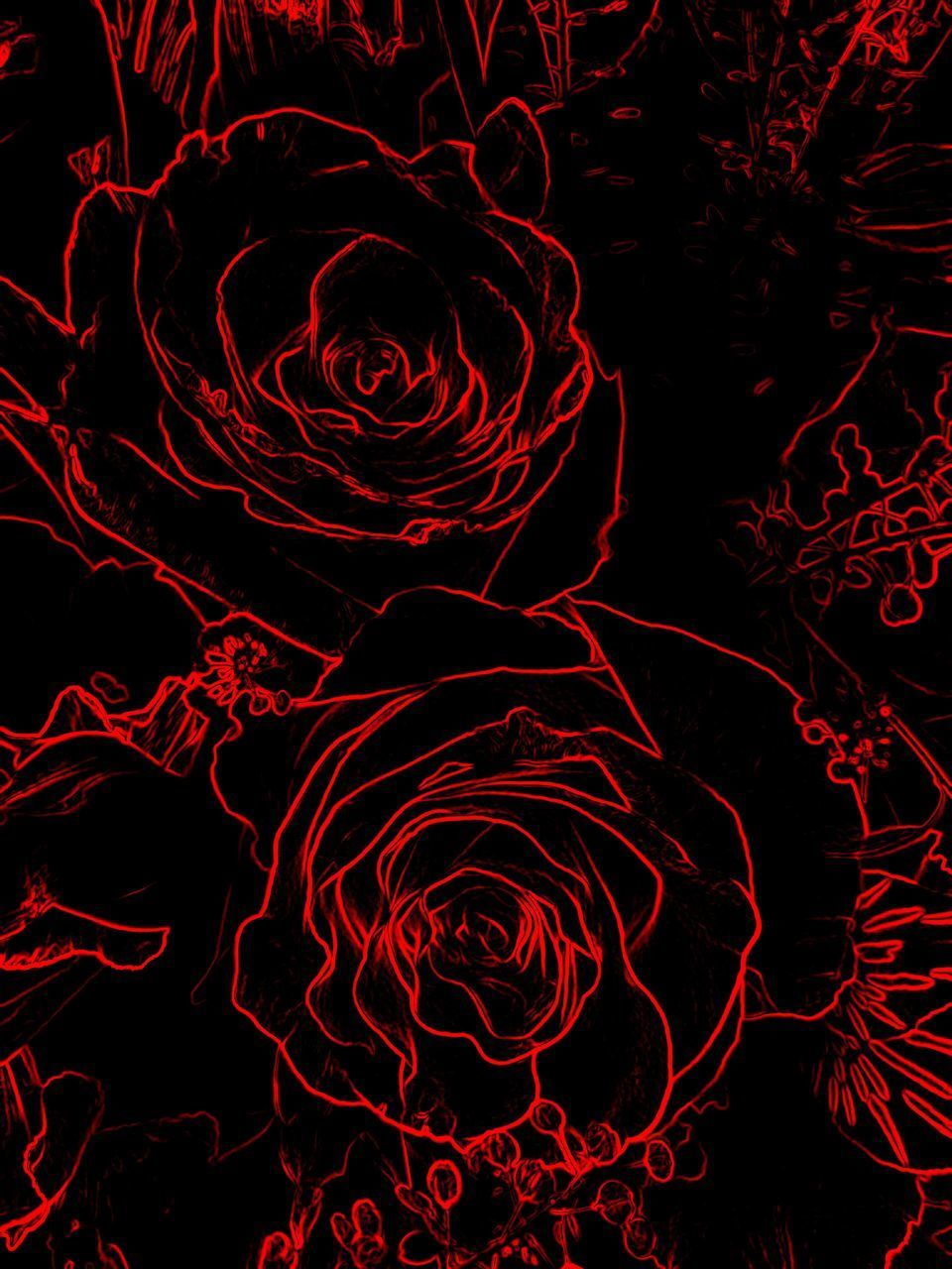 FULL FRAME SHOT OF ABSTRACT IMAGE OF RED FLOWERS