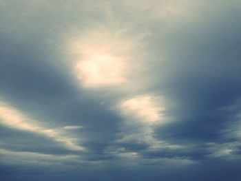 Low angle view of clouds in sky