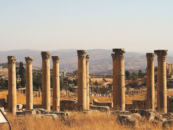 Old ruins against clear sky