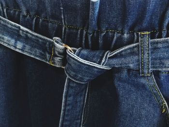 Close-up of denim cloth