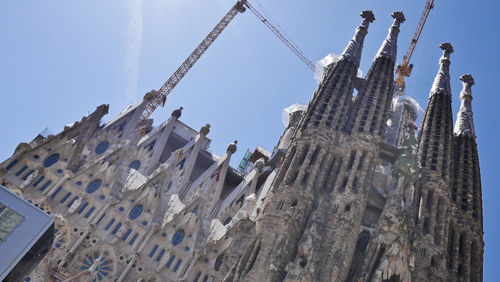 Low angle view of buildings against sky