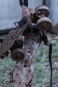 Close-up of rusty metal