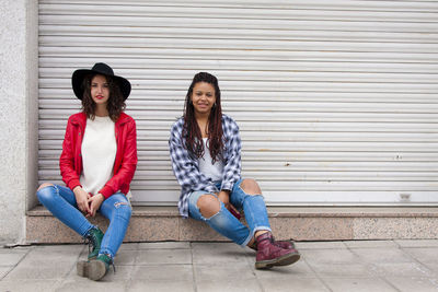 Urban fashion girls on the street