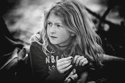 Close-up portrait of girl