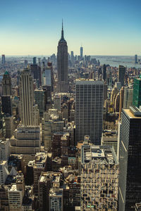 Aerial view of buildings in city