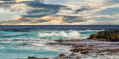 Scenic view of sea against sky