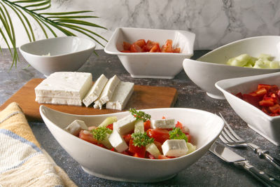 Close-up of food on table