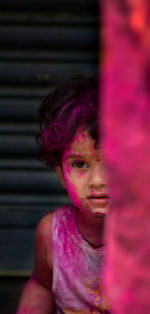 Portrait of a girl looking away