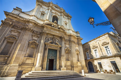 Low angle view of historical building