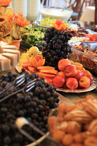 Fruits for sale at market stall