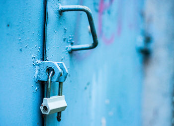 Close-up of closed door