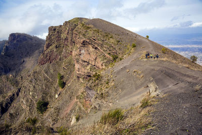 Scenic view of rocky mountains against sky