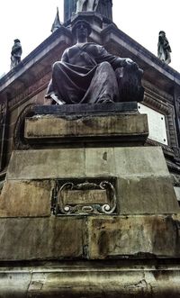 Low angle view of statue