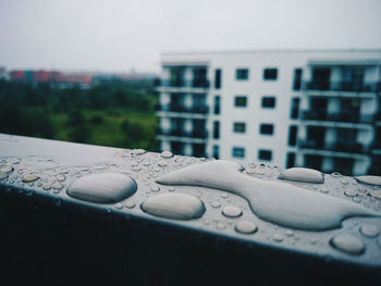 Close-up of car window