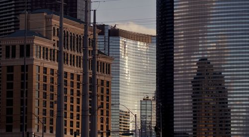 Low angle view of buildings against sky