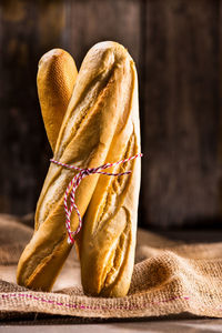 Close-up view of bread