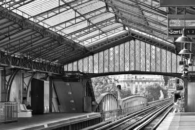 Railroad station platform