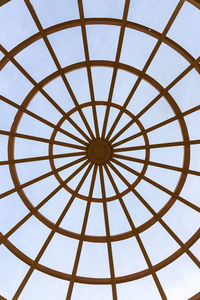 Low angle view of skylight against sky