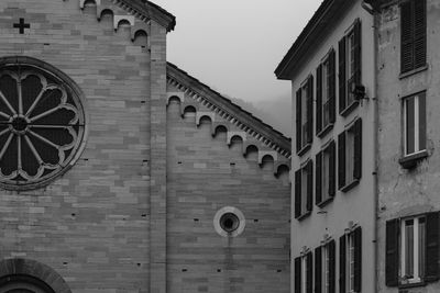 Low angle view of historical building against sky