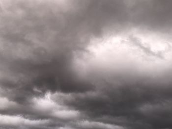 Low angle view of storm clouds in sky