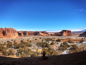 Rock formations in a desert