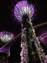 Low angle view of firework display
