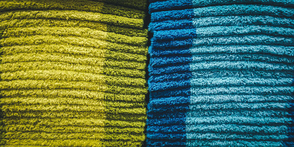 Full frame shot of multi colored doormats