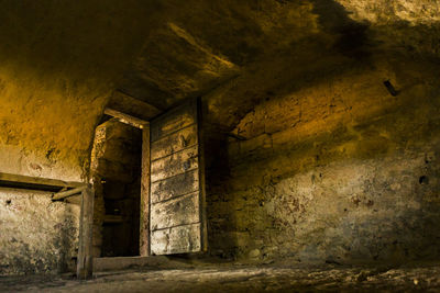 Interior of abandoned building