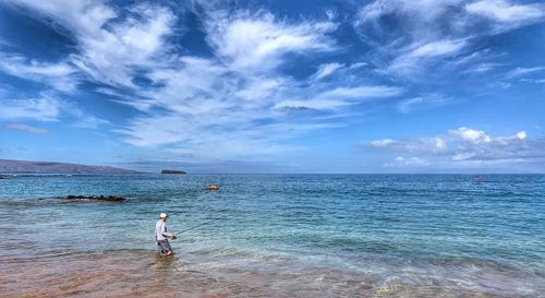 Scenic view of sea against sky