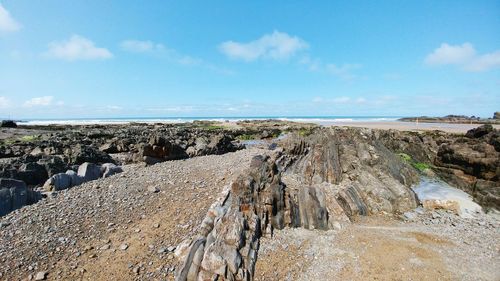 Panoramic view of sea against sky