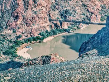 High angle view of grand canyon