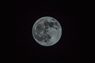 View of moon in sky