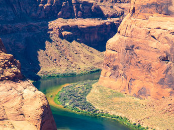 Rock formations in river