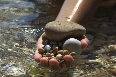 Close-up of pebbles