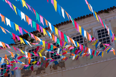 View of the decoration for the sao joao festival in pelourinho, historic center 