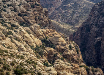 Rock formation on land