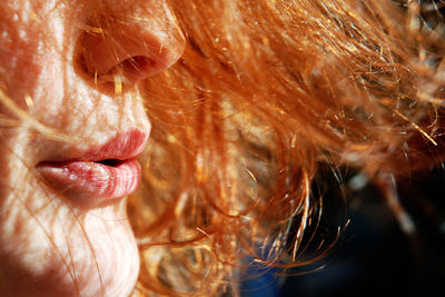 Close-up of young woman
