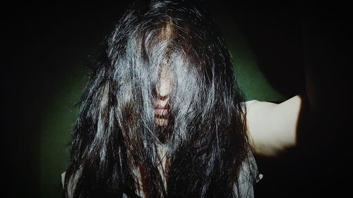 Close-up portrait of young woman