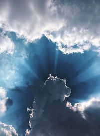 Low angle view of clouds in sky