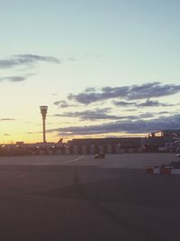 Clouds in sky at sunset