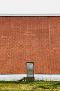 Brick wall of building