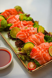 Close-up of food in plate